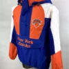 New York Knicks Starter Half Zip Hooded Jacket Side