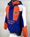 New York Knicks Starter Half Zip Hooded Jacket Side