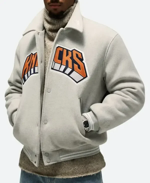 New York Knicks Wool Bomber Jacket