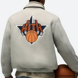 New York Knicks Wool Bomber Jacket Back