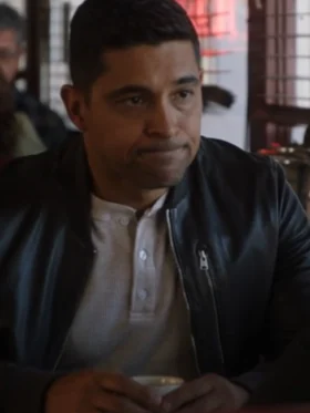 Nick Torres NCIS S22 Black Leather Jacket