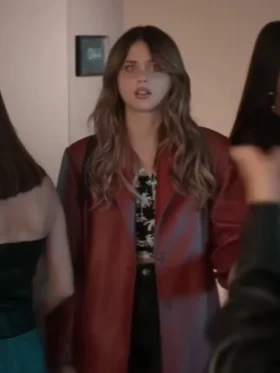 Nicole Wallace Culpa Tuya Leather Blazer For Sale