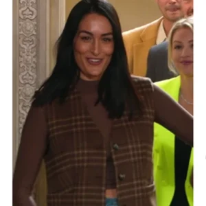 Nikki Garcia The Traitors US S03 Brown Plaid Vest