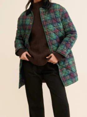 Nikki Garcia The Traitors US S03 Green Plaid Coat For Sale