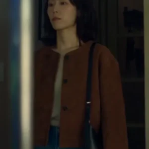 No In ji The Trunk Brown Suede Leather Jacket