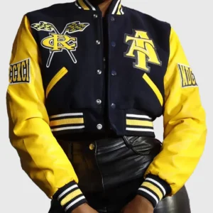 North Carolina Cropped Varsity Jacket