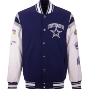 Norwood Dallas Cowboys Blue Varsity Jacket