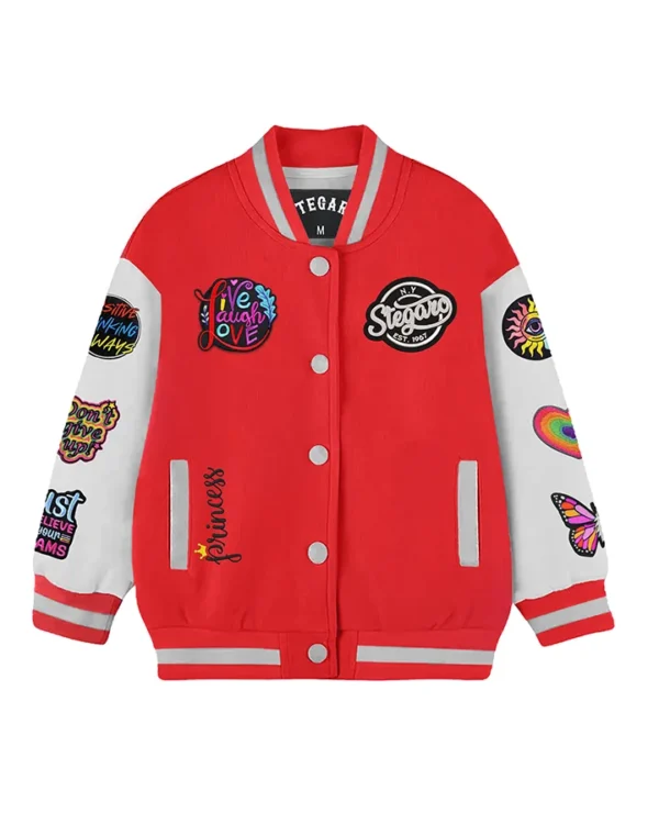 Ofelia Red Stegaro Girls Dream Varsity Jacket