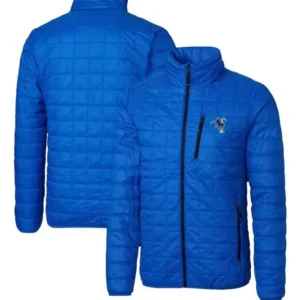Oma Hilpert NFL Indianapolis Blue Quilted Jacket