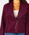 Orde Riley Shifting Gears Burgundy Suede Jacket