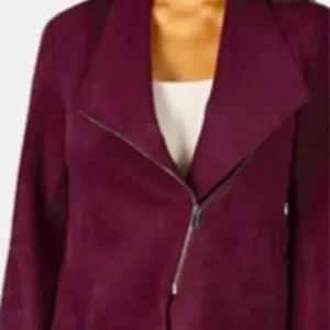 Orde Riley Shifting Gears Burgundy Suede Jacket