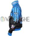 Orlando Magic Blue And Black Leather Jacket left