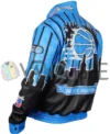 Orlando Magic Blue And Black Leather Jacket left back