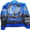 Orlando Magic Blue Black Leather Jacket