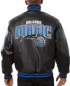Orlando Magic Leather Bomber Jacket 2