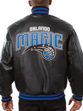 Orlando Magic Leather Bomber Jacket 2