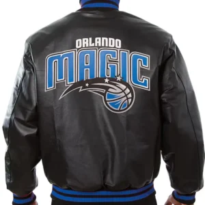 Orlando Magic Leather Bomber Jacket 2