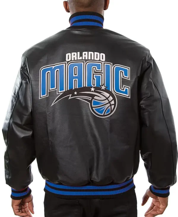 Orlando Magic Leather Bomber Jacket 2