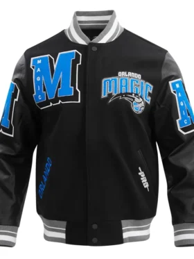 Orlando Magic Mashup Black Varsity Jacket
