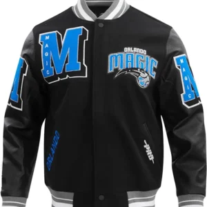 Orlando Magic Mashup Black Varsity Jacket