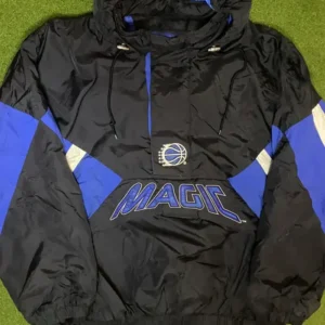 Orlando Magic Starter Black Bomber Jacket 1