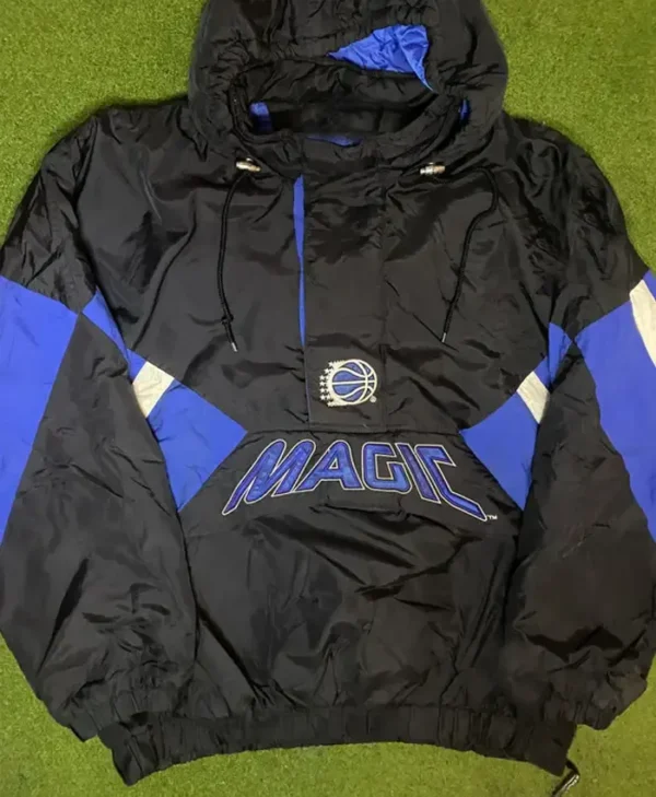 Orlando Magic Starter Black Bomber Jacket 1
