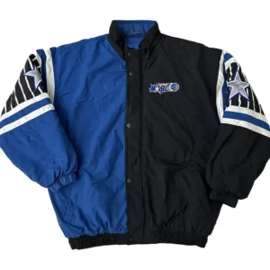 Orlando Magic Vintage Black And Blue Jacket