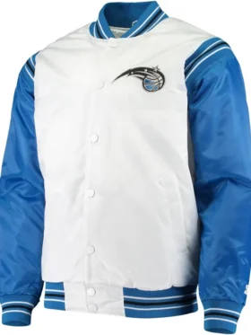 Orlando Magic White And Blue Varsity Jacket