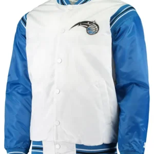 Orlando Magic White And Blue Varsity Jacket