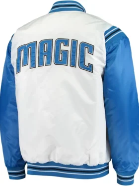 Orlando Magic White Blue Varsity Jacket
