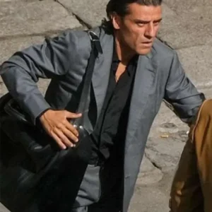 Oscar Isaac In the Hand of Dante Grey Blazer