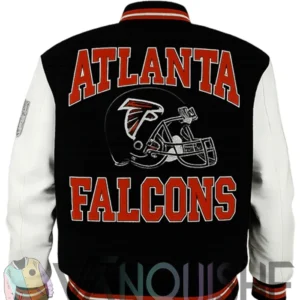 Ovo Atlanta Falcons Letterman Jacket back