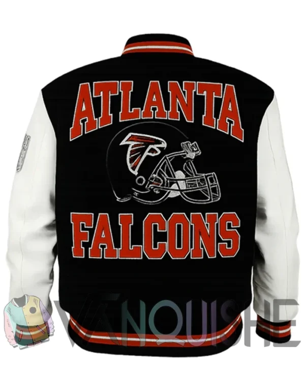 Ovo Atlanta Falcons Letterman Jacket back