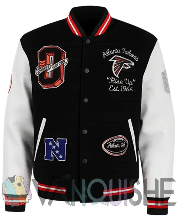 Ovo Atlanta Falcons Letterman Jacket front