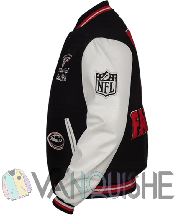 Ovo Atlanta Falcons Letterman Jacket left