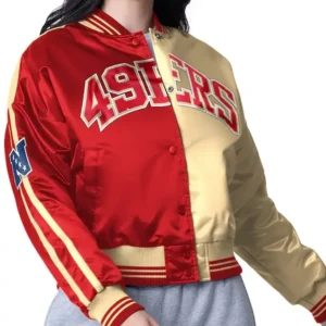 Perry San Francisco 49ers Red And Gold Varsity Jacket