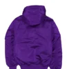 Philadelphia 76ers Blue Bomber Hoodie Jacket Back