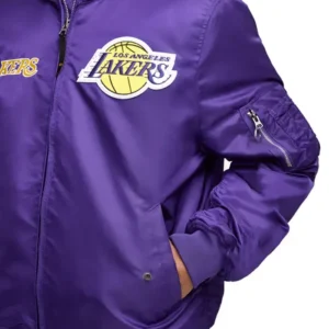 Philadelphia 76ers Blue Bomber Hoodie Jacket Slevess