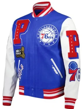 Philadelphia 76ers Letterman Wool Varsity Jacket 
