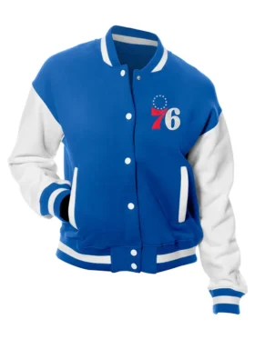 Philadelphia 76ers Varsity Full Snap Wool Jacket