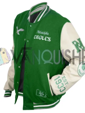 Philadelphia Eagles Letterman Green Varsity Jacket