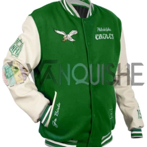 Philadelphia Eagles Letterman Green Varsity Jacket