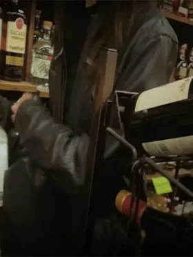 Phoebe Dynevor Inheritance Black Leather Jacket For Sale