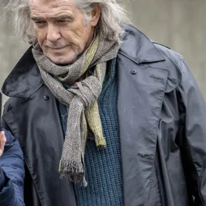 Pierce Brosnan Four Letters of Love Black Coat For Sale