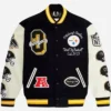 Pittsburgh Steelers Snoop Dogg Varsity Letterman Jacket shoot front