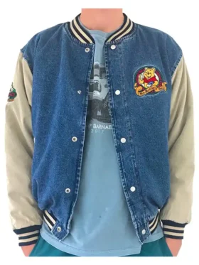 Pugh Winnie The Pooh Denim Varsity Jacket