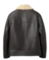 RAF Shearling Black Aviator Jacket For Sale