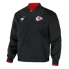 Rachael Crist Kansas City Chiefs Black Bomber Jacket