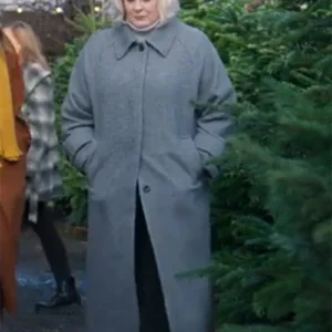 Reed Black Doves S01 Grey Wool Coat