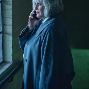 Reed Black Doves S01 Grey Wool Coat For Sale